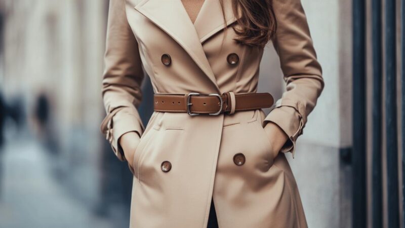 Sublimez votre Silhouette : L’Art de Porter une Ceinture Femme pour Manteau et Trench